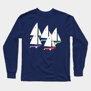 Town Class Sailboats Racing Long Sleeve T-Shirt